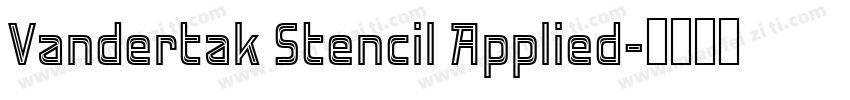 Vandertak Stencil Applied字体转换